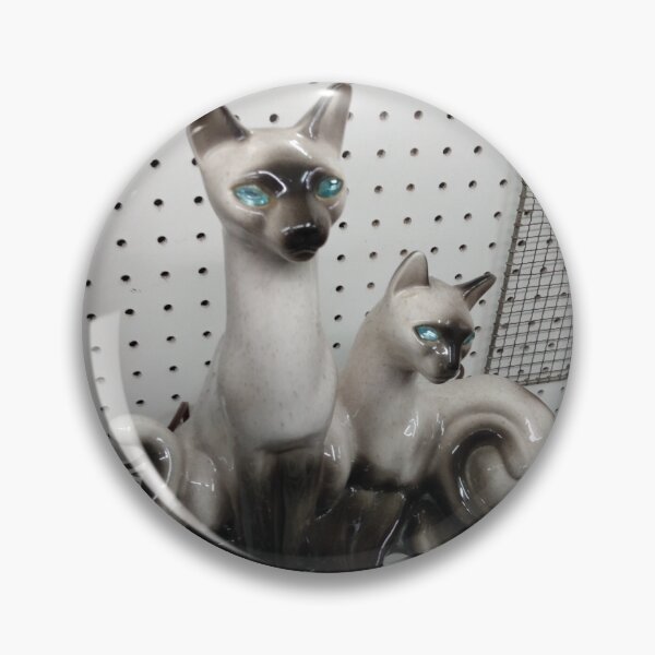 Item preview, Siamese Cats With Jewel Eyes designed and sold by happy-thrifting.