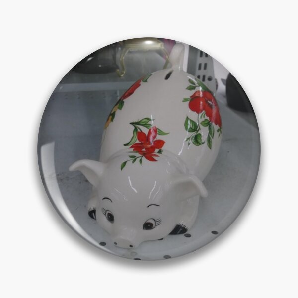 Item preview, Floral Piggy Bank  designed and sold by happy-thrifting.