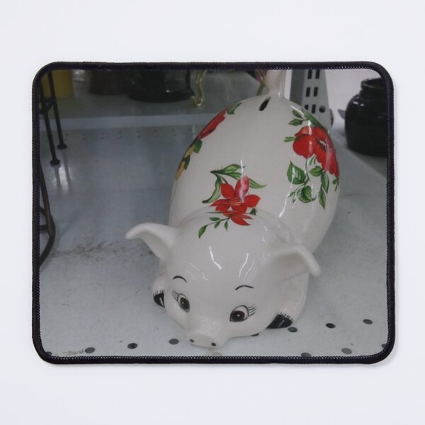 Item preview, Floral Piggy Bank designed and sold by happy-thrifting.