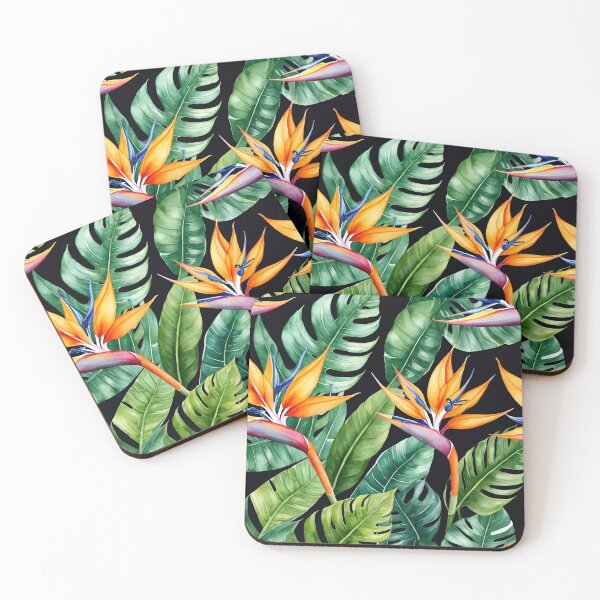 Artikelvorschau, Tropische Blume Paradiesvogel, mit exotischen Blättern Geschenke entworfen und verkauft von cheekylorns.