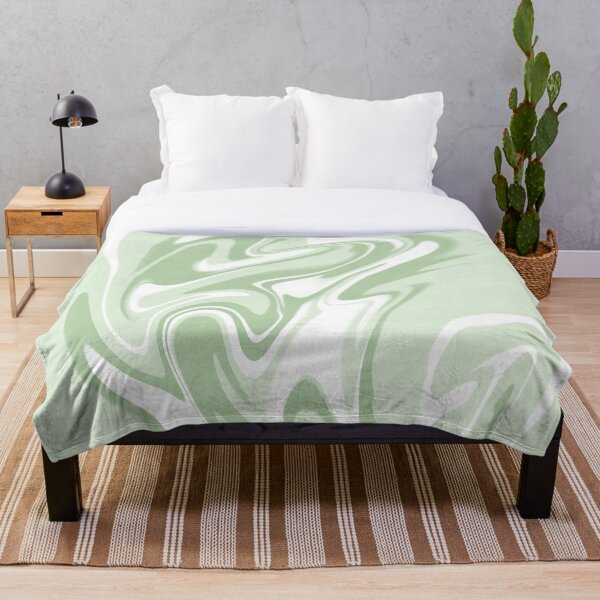 Item preview, Abstract Marbled Swirls in Light Green, Sage Green and White designed and sold by JulzPink.