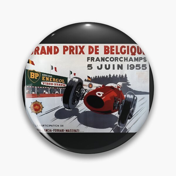 Item preview, Blast from the past art vintage Belgium Francorchamps 1955 designed and sold by Helios Be. Lavsh.