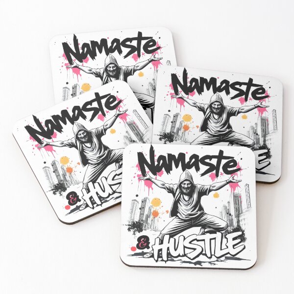 Item preview, Namasté & Hustle – Street Art Yoga Rebel Design designed and sold by ARTReMi.