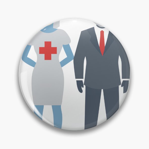 Item preview, Minimalist Figures Depicting a Nurse and a Futuristic Professional designed and sold by Creative88Art.