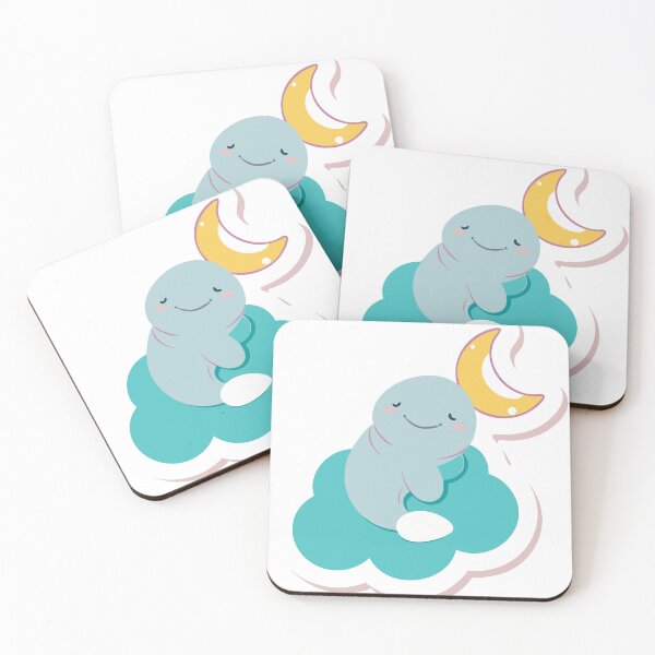 Item preview, Light Blue Character on Teal Cloud with Crescent Moon Above designed and sold by Creative88Art.