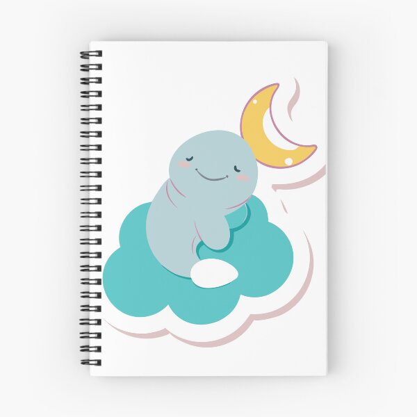 Item preview, Light Blue Character on Teal Cloud with Crescent Moon Above designed and sold by Creative88Art.