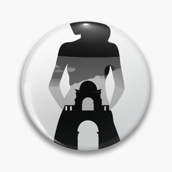 Item preview, Silhouette of a Person with Embedded Arched Monument Design designed and sold by Creative88Art.