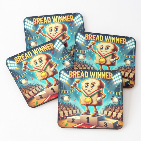 Item preview, Bread Winner – Funny & Cute Gluten-Free Friendly Food Pun designed and sold by B-DIFF-e-RENT.