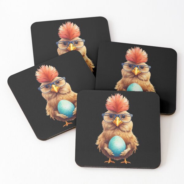 Item preview, Funny Easter Hipster Chicken designed and sold by FurrFunPrints.