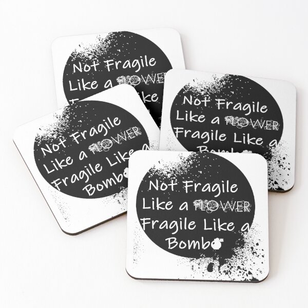 Item preview, Not Fragile Like a Flower Fragile Like a Bomb T-Shirt,Girl Power Women's shirt designed and sold by F.Rouni.