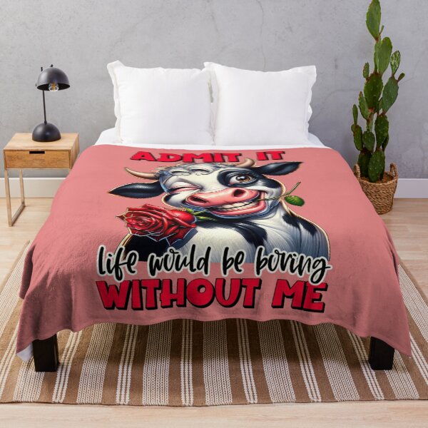 Item preview, Cow with a Rose - Funny Graphic with a Message designed and sold by Aredbox.
