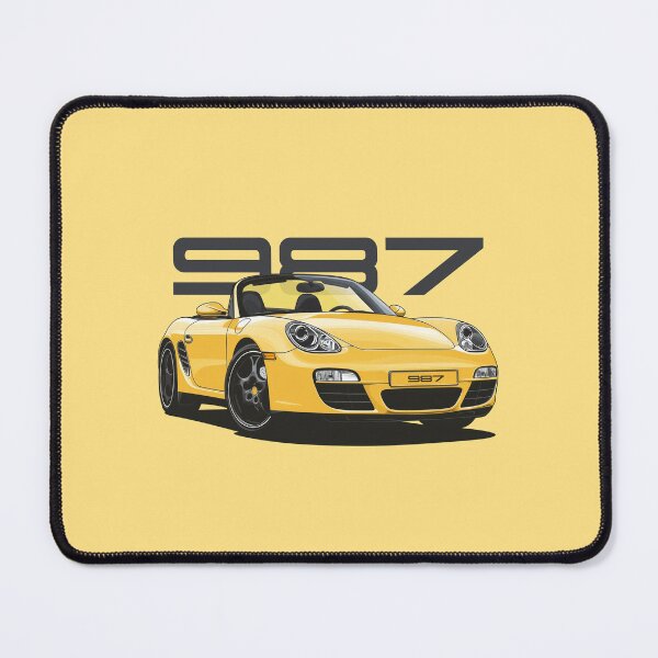 Item preview, Porsche 987 Boxster yellow classic illustration designed and sold by blackdogshop.