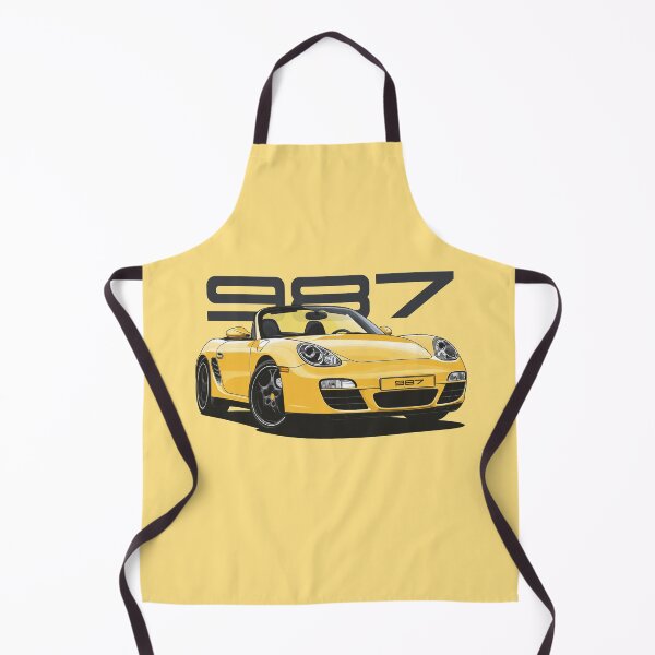 Item preview, Porsche 987 Boxster yellow classic illustration designed and sold by blackdogshop.