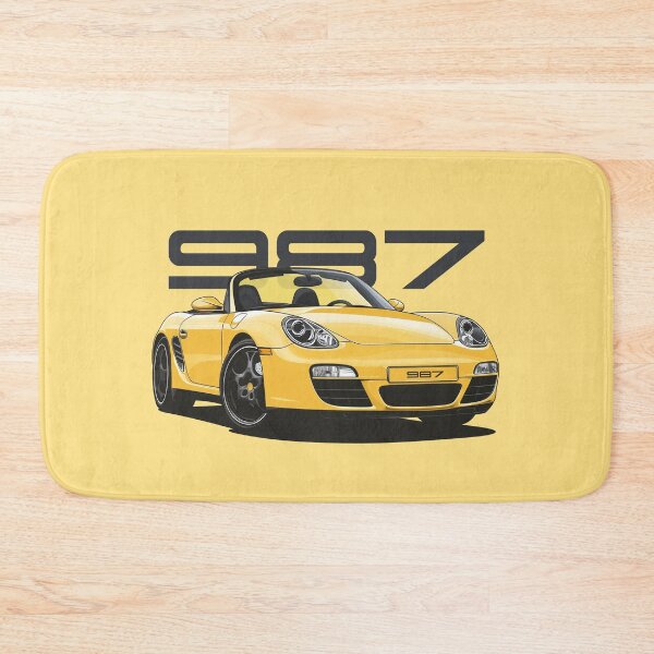 Item preview, Porsche 987 Boxster yellow classic illustration designed and sold by blackdogshop.