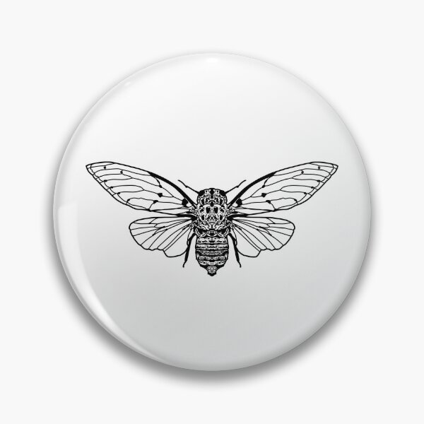 Item preview, cicada designed and sold by Kama black&white.