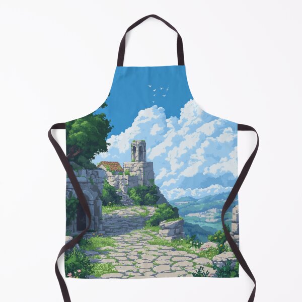 Item preview, Medieval Ruins on the Hill – Pixel Art designed and sold by Pixel-Brush.