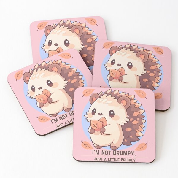 Item preview, I'm not grumpy, just a little prickly - hedgehog designed and sold by newbyventures.