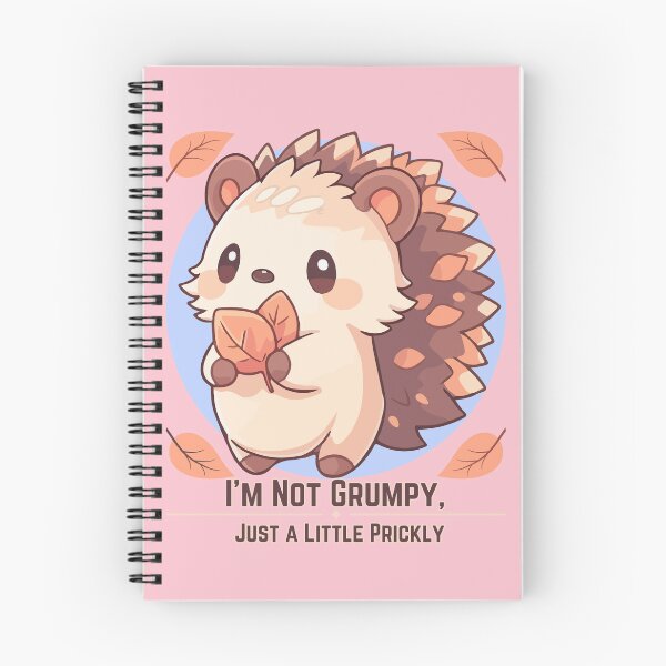 Item preview, I'm not grumpy, just a little prickly - hedgehog designed and sold by newbyventures.