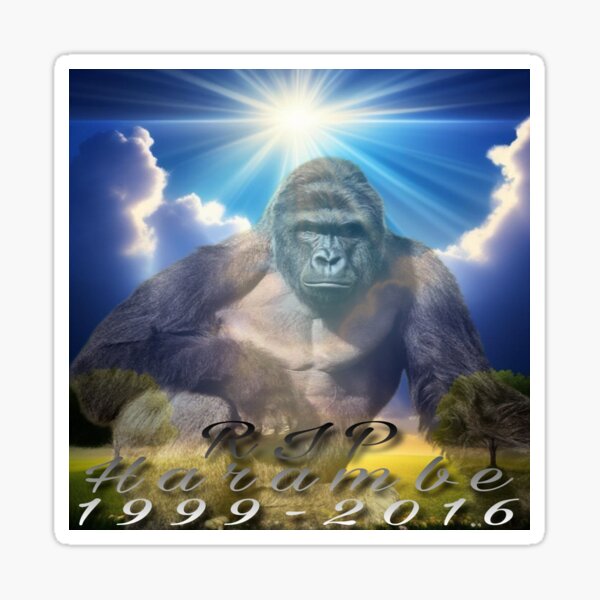 Artikel-Vorschau von Ruhe in Frieden, Harambe, designt und verkauft von ElReydeGuarapo.