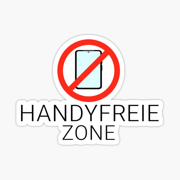 Artikel-Vorschau von Handy Smartphone freie Zone sticker aufkleber, designt und verkauft von LayersDesign.