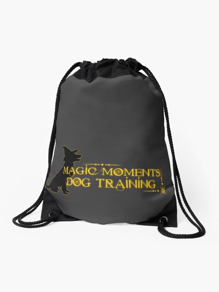 Thumbnail 1 of 3, Drawstring Bag, Magic Moments Dog training logo designed and sold by MMDogtraining.