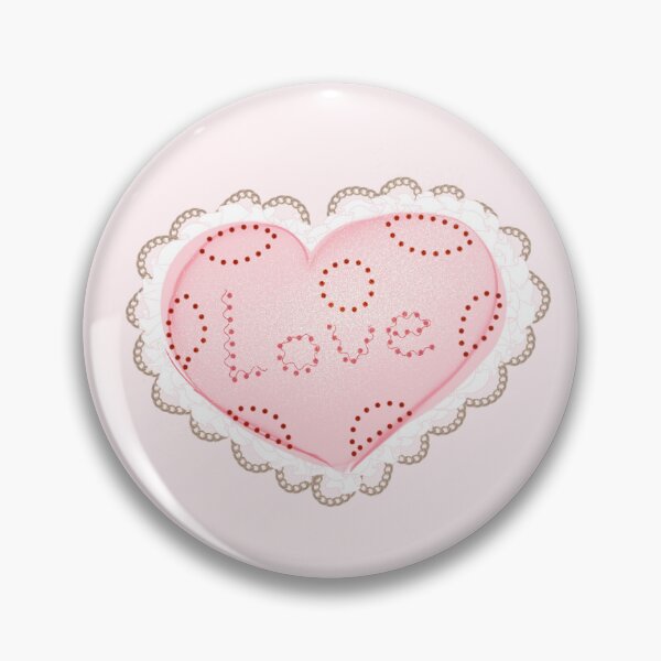 Item preview, Heart Pillow Pink with Laces Love ? designed and sold by Neteshez.