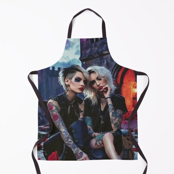 Item preview, Goth Girls At Cemetary designed and sold by TheDarkWardrobe.