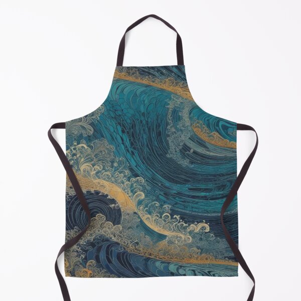 Item preview, Golden Tides in Teal designed and sold by kalvey64.