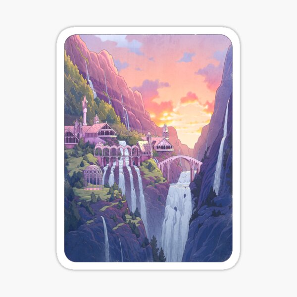 Item preview, Rivendell Landscape Fanart designed and sold by Tami Wicinas.