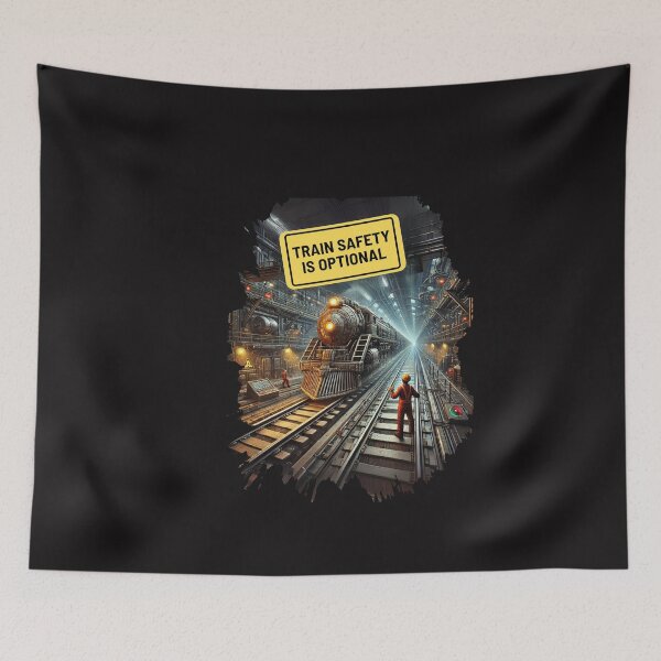 Item preview, Train Safety is Optional - for automate lovers with safety concern designed and sold by Merchdusa.