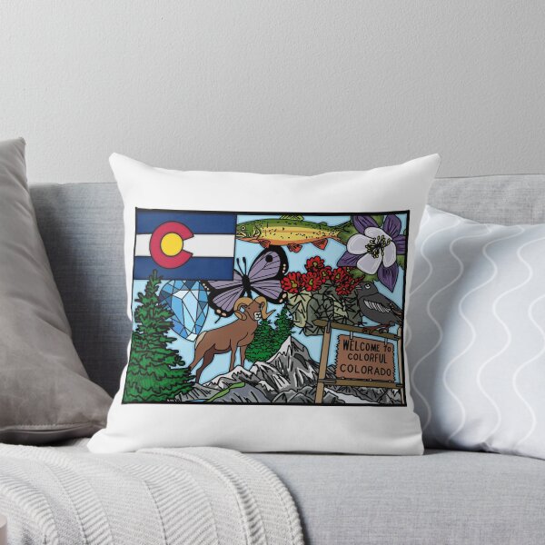 Item preview, Colorado Symbols Illustration designed and sold by fiberandgloss.