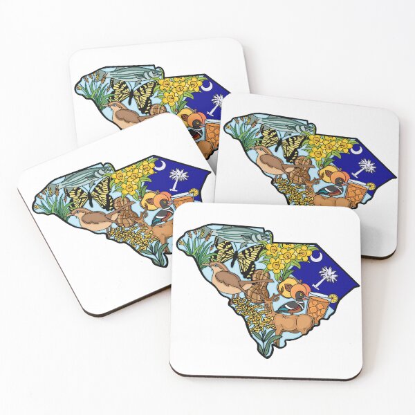 Item preview, South Carolina Symbols Illustration  designed and sold by fiberandgloss.
