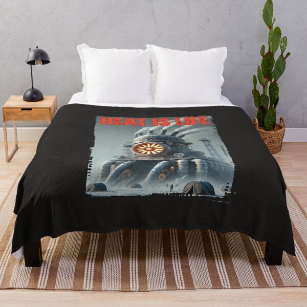 Item preview, Heat Is Life Shirt Steampunk Industrial Survival Tee Post-Apocalyptic Sci-Fi Gamer Gift Dystopian City Frozen World Engineering designed and sold by Merchdusa.