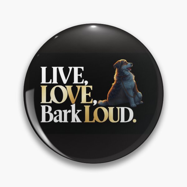 Item preview, LIVE, LOVE, BARK LOUD -The Ultimate Dog Lover's T-Shirt. designed and sold by Mikel-empire.