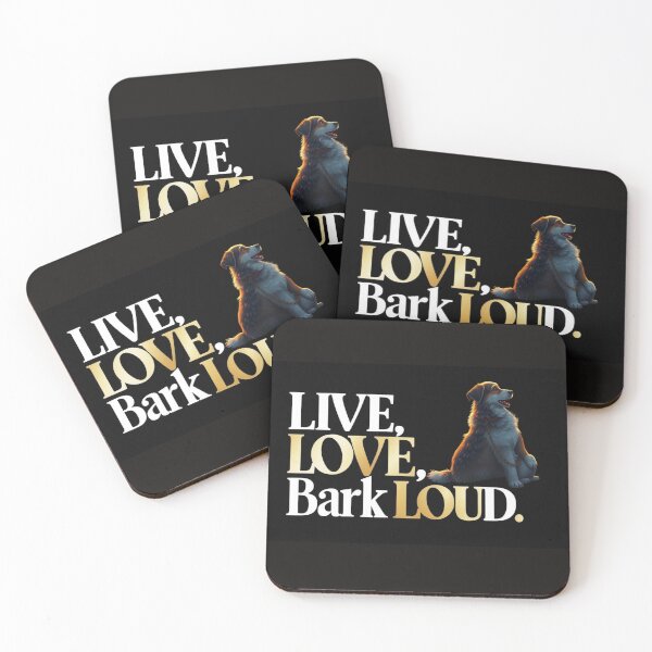 Item preview, LIVE, LOVE, BARK LOUD -The Ultimate Dog Lover's T-Shirt.  designed and sold by Mikel-empire.