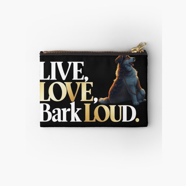 Item preview, LIVE, LOVE, BARK LOUD -The Ultimate Dog Lover's T-Shirt.  designed and sold by Mikel-empire.
