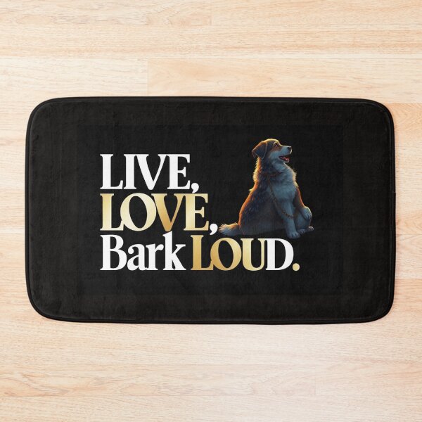Item preview, LIVE, LOVE, BARK LOUD -The Ultimate Dog Lover's T-Shirt.  designed and sold by Mikel-empire.