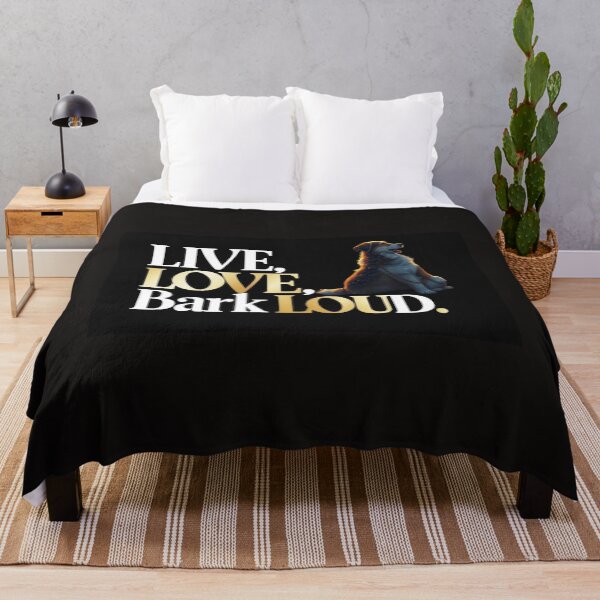 Item preview, LIVE, LOVE, BARK LOUD -The Ultimate Dog Lover's T-Shirt.  designed and sold by Mikel-empire.