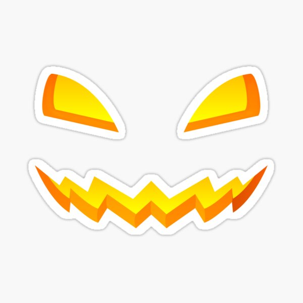 Item preview, Pumpkin scary face designed and sold by KotVandal.