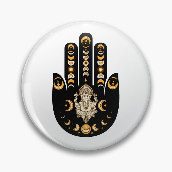 Item preview, Ganesha Hamsa Hand Facing Up designed and sold by hamsasoul.