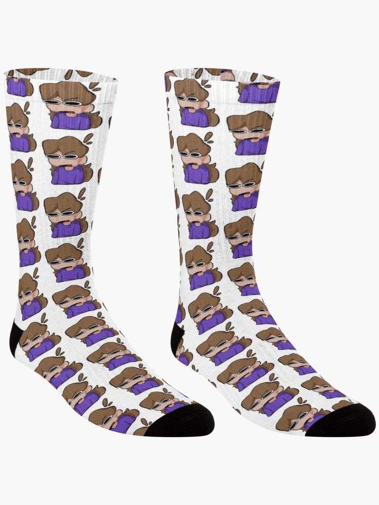 Thumbnail 3 of 5, Socks, Confused face designed and sold by RIFTstudios8.