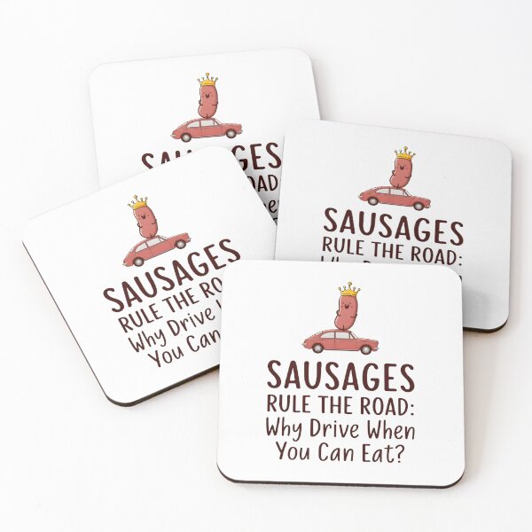 Item preview, Sausages Rule the Road: Funny Foodie Car Lover T-Shirt designed and sold by AnnDesignStudio.