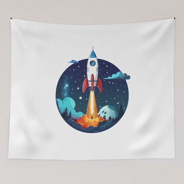 Item preview, Rocket Adventure Printable: Inspiring Nursery Decor & Kids' Imaginations! designed and sold by Kids Art 4U.
