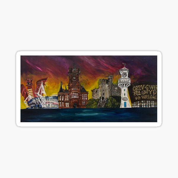 Item preview, Cardiff Montage designed and sold by snoozyfaeriearttt.