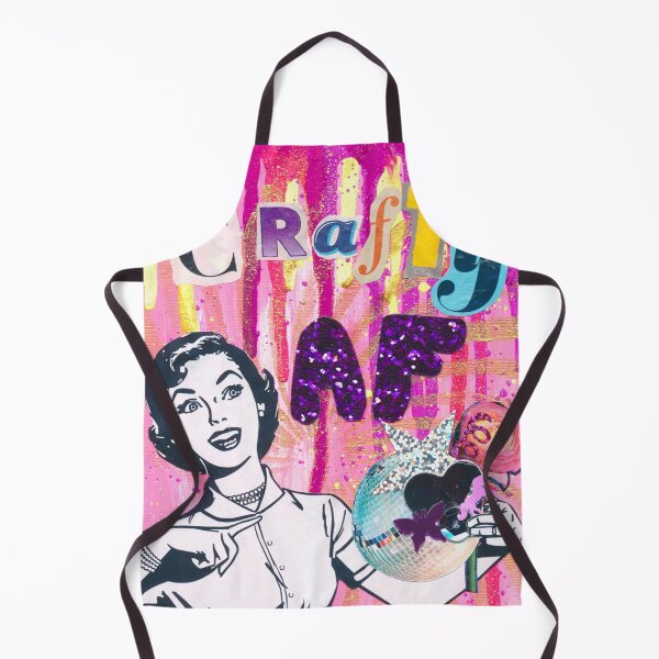 Artikelvorschau, Crafty AF Vintage Lady mit künstlerischen Vibes entworfen und verkauft von Daydreamer Alley.