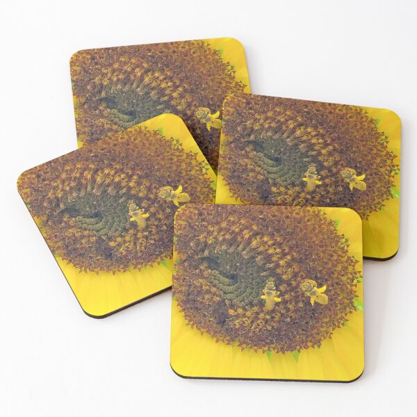 Item preview, Pollen Covered Bees in Sunflower designed and sold by Debbie Schulte.