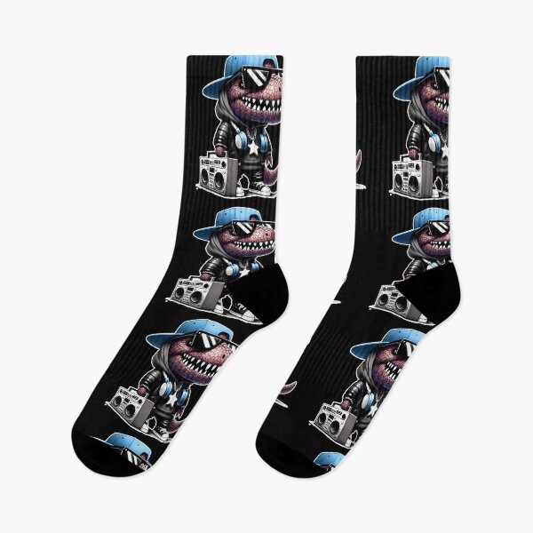 Item preview, Hip-Hop Raptor: The Coolest Dino with Beats and Street Style designed and sold by DopeVibeStuff.