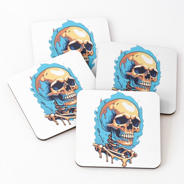 Item preview, Skull on fire designed and sold by RadManDesigns.