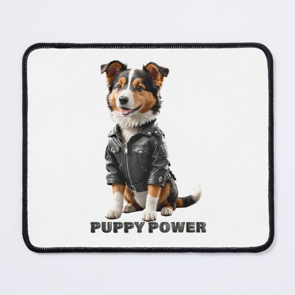 Item preview, Puppy Power. Cute Collie dog designed and sold by Drone-tees.