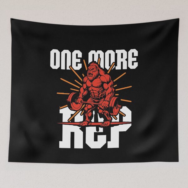 Item preview, One More Rep Fitness Motivational Gym Humor designed and sold by smartrocket.